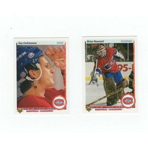 Vintage 1990 The Upper Deck NHLPA NHL Hockey Montreal Canadiens Trading Card